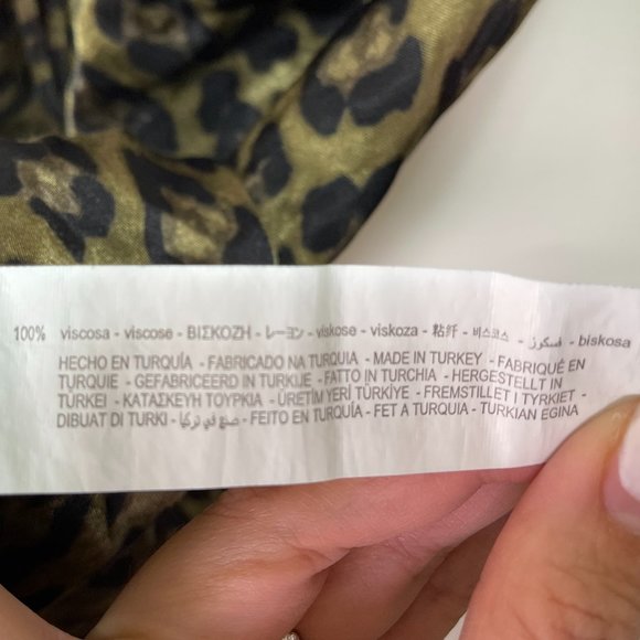 ZARA Animal Print Slip Dress sz XS - Picture 8 of 9